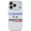 Custodia MagSafe BMW M Silicon Horizontal Line per iPhone 17 Pro bianco