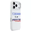 Custodia MagSafe BMW M Silicon Horizontal Line per iPhone 17 Pro bianco