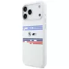 Custodia MagSafe BMW M Silicon Horizontal Line per iPhone 17 Pro Max bianco