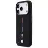 Custodia MagSafe BMW M Silicon Tricolor Line per iPhone 17 Pro nero