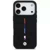 Custodia MagSafe BMW M Silicon Tricolor Line per iPhone 17 Pro nero