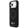 Custodia MagSafe BMW M Silicon Logo per iPhone 17 Pro Max nero