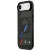 BMW M IML Metal Buttons Tricolor Lines custodia MagSafe per Apple iPhone Air, nera