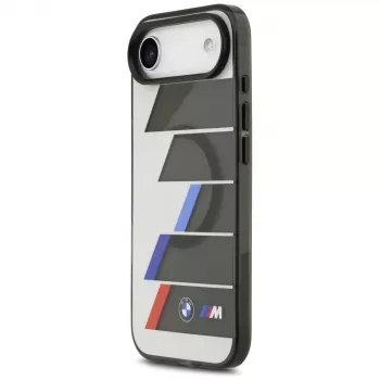 Custodia MagSafe BMW M IML Metal Buttons Tricolor Lines per iPhone Air, antracite