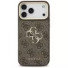 Custodia Guess 4G Big Classic Logo BigStrap Metal Buttons per iPhone 17 Pro Max, marrone