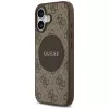 Custodia MagSafe Guess 4G Circle Classic Logo per Apple iPhone 17 - marrone