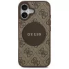 Custodia MagSafe Guess 4G Circle Classic Logo per Apple iPhone 17 - marrone
