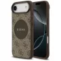 Custodia MagSafe Guess 4G Circle Classic Logo per iPhone Air, marrone
