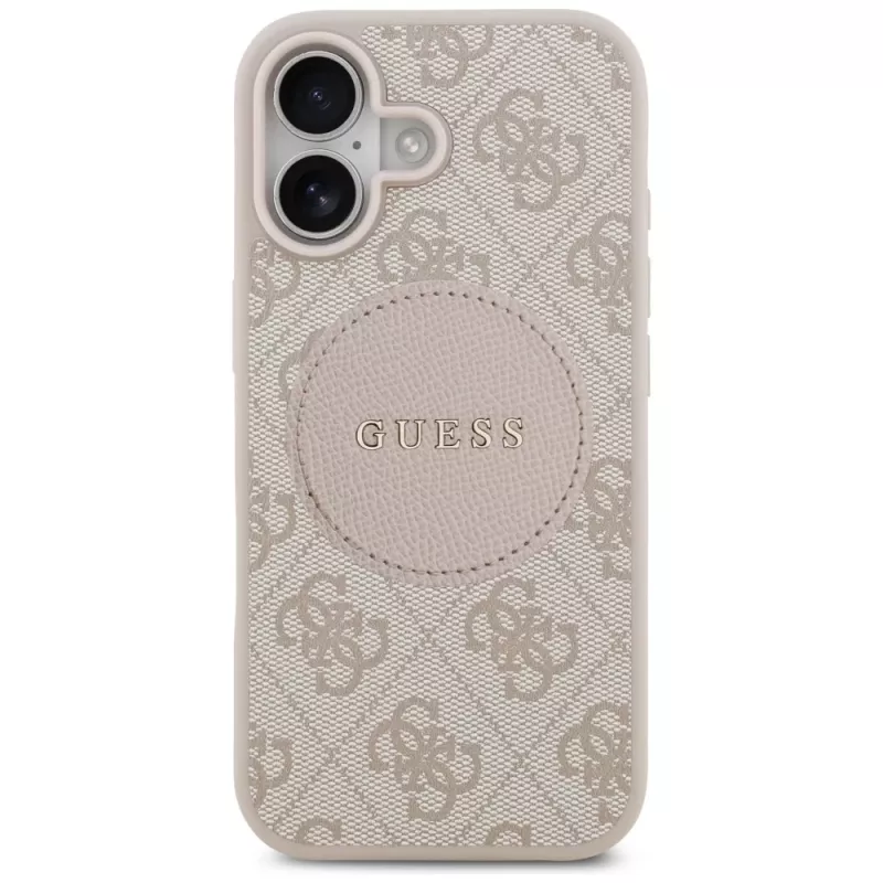 Custodia MagSafe Guess 4G Circle Classic Logo per iPhone 17 - rosa