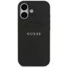Custodia MagSafe Guess Grained Ring per iPhone 17 - nero