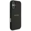 Custodia MagSafe Guess Grained Ring per iPhone 17 - nero