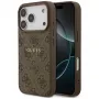 Guess 4G Ring Classic Logo MagSafe Back Cover per Apple iPhone 17 Pro, marrone