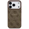 Guess 4G Ring Classic Logo MagSafe Back Cover per Apple iPhone 17 Pro, marrone