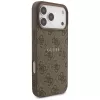 Guess 4G Ring Classic Logo MagSafe Case per iPhone 17 Pro Max (marrone)