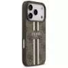 Guess 4G Printed Stripes MagSafe Case per Apple iPhone 17 Pro - marrone