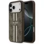 Guess 4G Printed Stripes MagSafe Case per iPhone 17 Pro Max (marrone)