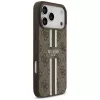 Guess 4G Printed Stripes MagSafe Case per iPhone 17 Pro Max (marrone)