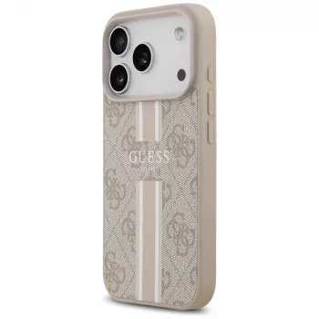 Guess 4G Printed Stripes MagSafe Case per iPhone 17 Pro (rosa)