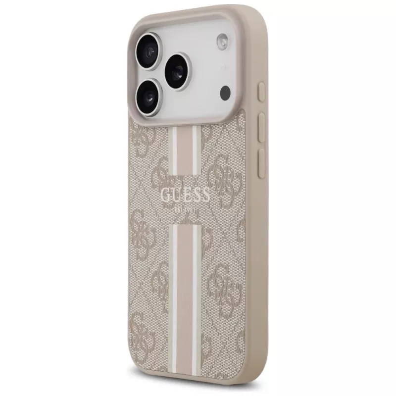 Guess 4G Printed Stripes MagSafe Case per iPhone 17 Pro (rosa)