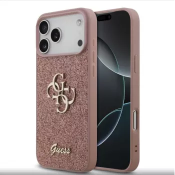 Guess Fixed Glitter Big 4G Case per iPhone 17 Pro Max (rosa)