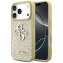 Guess Fixed Glitter Big 4G Back Cover per Apple iPhone 17 Pro, oro