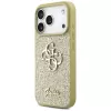 Guess Fixed Glitter Big 4G Back Cover per Apple iPhone 17 Pro, oro