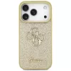 Guess Fixed Glitter Big 4G Back Cover per Apple iPhone 17 Pro, oro
