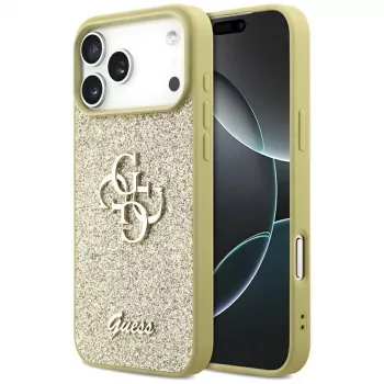 Guess Fixed Glitter Big 4G Case per iPhone 17 Pro Max (oro)