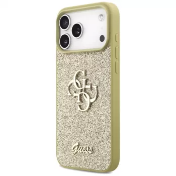Guess Fixed Glitter Big 4G Case per iPhone 17 Pro Max (oro)