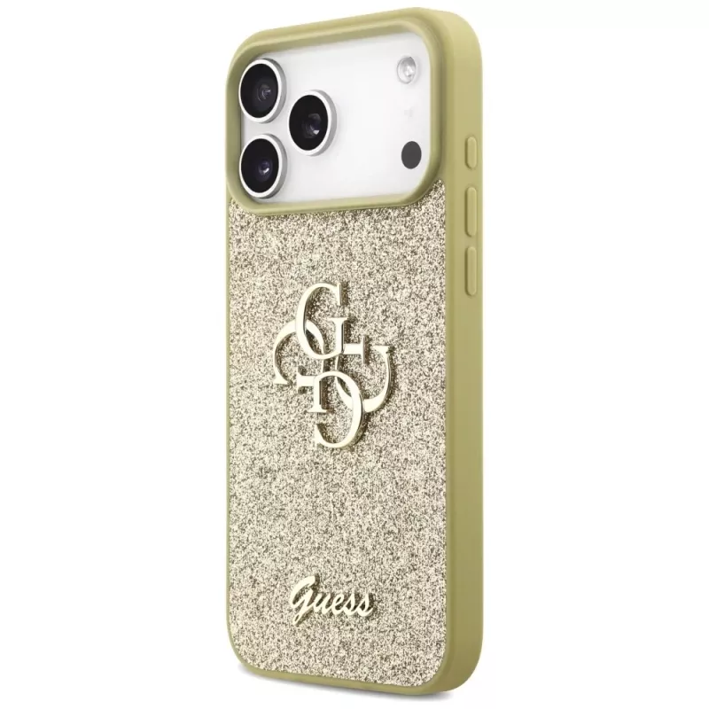 Guess Fixed Glitter Big 4G Case per iPhone 17 Pro Max (oro)