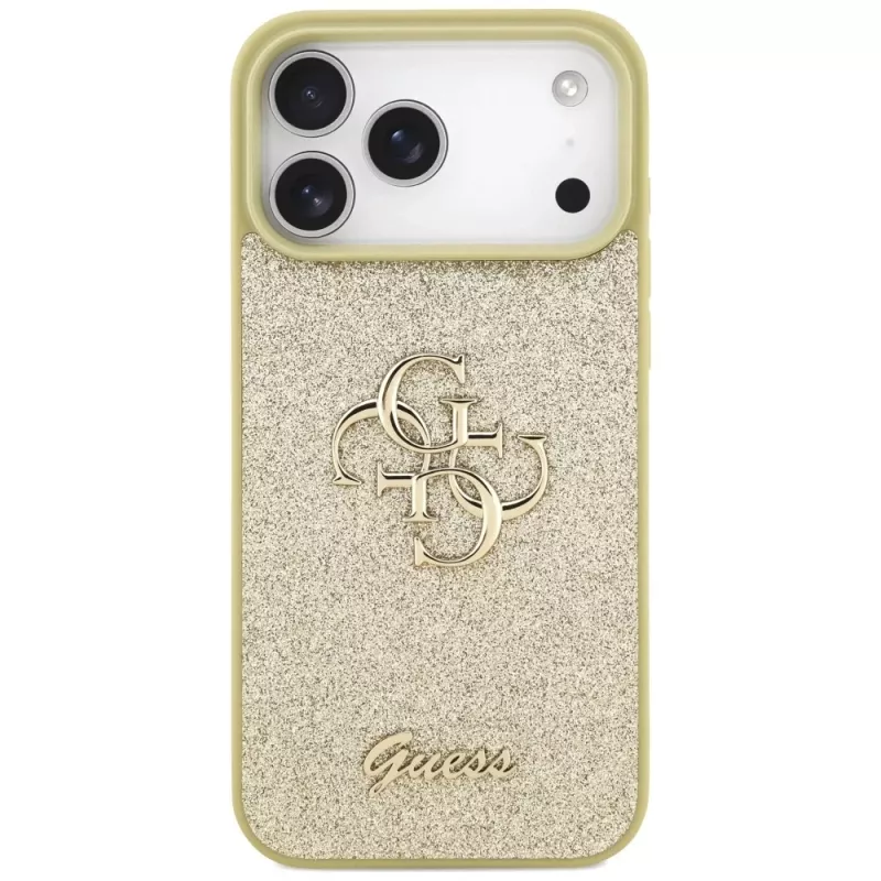 Guess Fixed Glitter Big 4G Case per iPhone 17 Pro Max (oro)
