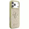 Guess Fixed Glitter Big 4G Case per iPhone 17 Pro Max (oro)
