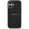 Guess Saffiano Classic Logo MagSafe Case per iPhone 17 nero