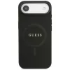 Guess Saffiano Classic Logo MagSafe Case per iPhone Air, nero