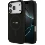 Guess Saffiano Classic Logo MagSafe Case per iPhone 17 Pro, nero