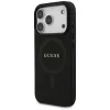 Guess Saffiano Classic Logo MagSafe Case per iPhone 17 Pro, nero