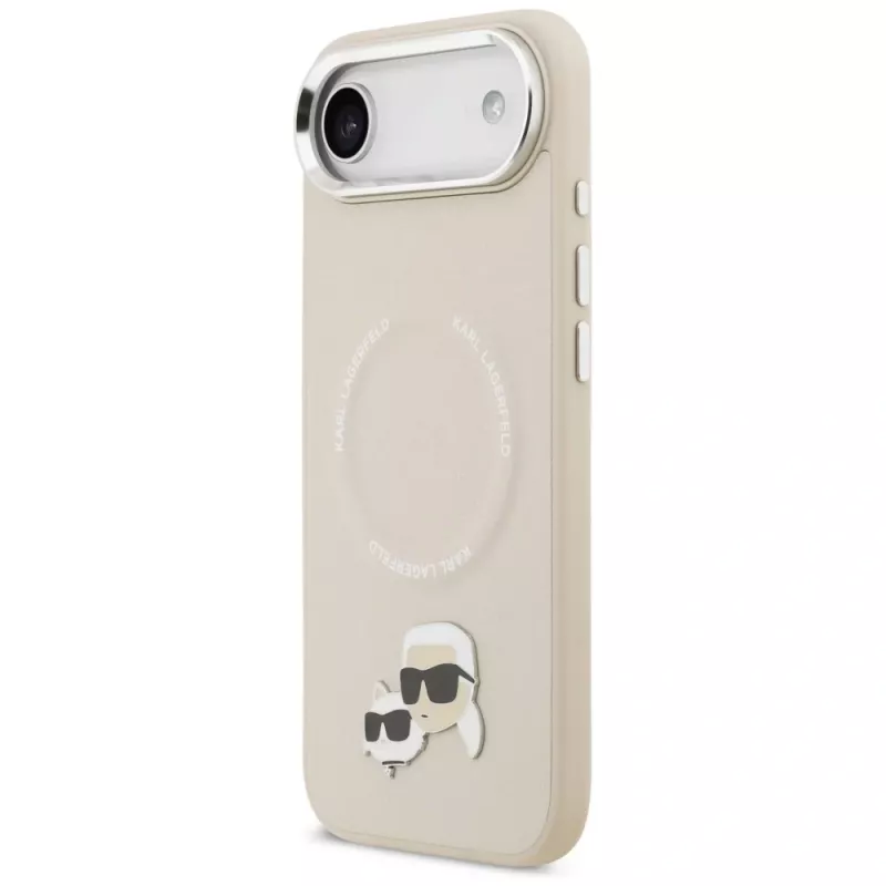 KARL LAGERFELD Karl & Choupette Pins custodia MagSafe per Apple iPhone Air - beige