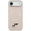 KARL LAGERFELD Karl & Choupette Pins MagSafe Case per iPhone Air rosa