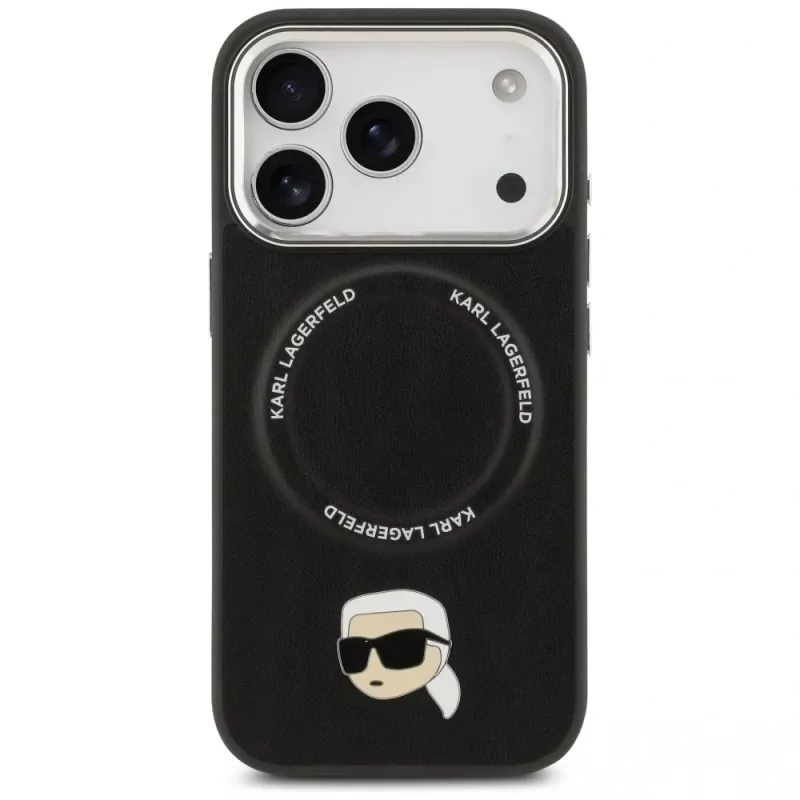 KARL LAGERFELD Karl Pin MagSafe Case per Apple iPhone 17 Pro - nero
