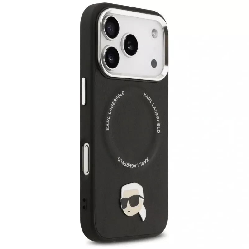 KARL LAGERFELD Karl Pin MagSafe Case per Apple iPhone 17 Pro - nero