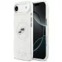 Karl Lagerfeld IML Glitter Karl & Choupette Heads Logo custodia MagSafe per Apple iPhone Air - grigia
