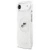 Karl Lagerfeld IML Glitter Karl & Choupette Heads Logo custodia MagSafe per Apple iPhone Air - grigia