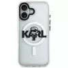 KARL LAGERFELD IML Karl Sketch Logo MagSafe Case per Apple iPhone 17 trasparente