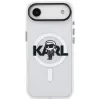 Karl Lagerfeld IML Karl Sketch Logo MagSafe Case per iPhone Air, trasparente