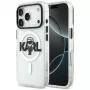 KARL LAGERFELD IML Karl Sketch Logo MagSafe Case per iPhone 17 Pro trasparente