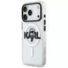 KARL LAGERFELD IML Karl Sketch Logo MagSafe Case per iPhone 17 Pro trasparente
