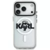 KARL LAGERFELD IML Karl Sketch Logo MagSafe Case per iPhone 17 Pro trasparente