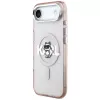 Karl Lagerfeld IML Choupette Sketch Logo custodia MagSafe per iPhone Air rosa