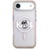 Karl Lagerfeld IML Choupette Sketch Logo custodia MagSafe per iPhone Air rosa