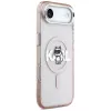 Karl Lagerfeld IML Choupette Sketch Logo custodia MagSafe per iPhone Air rosa
